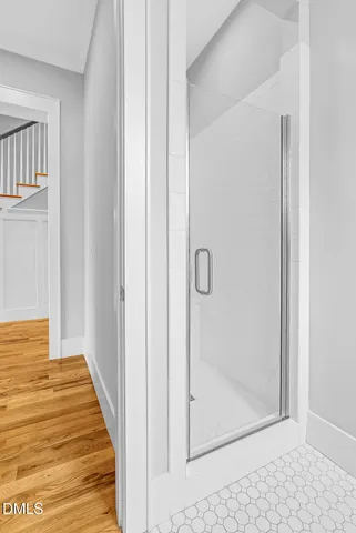 an aerial view of residential house with outdoor space and swimming pool