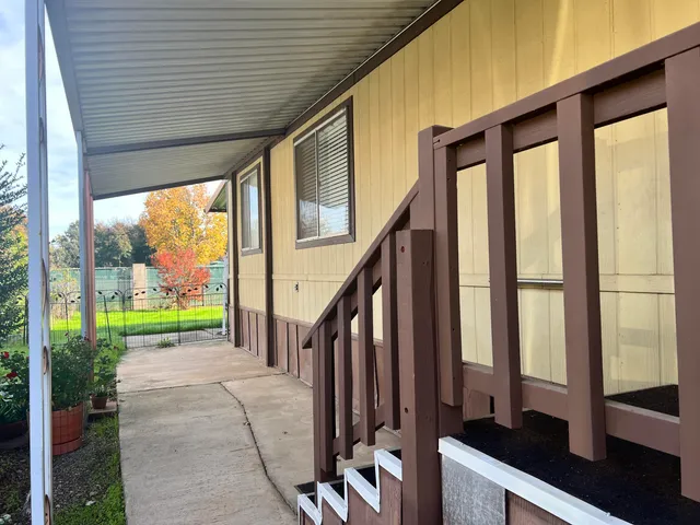 a view of porch with furniture