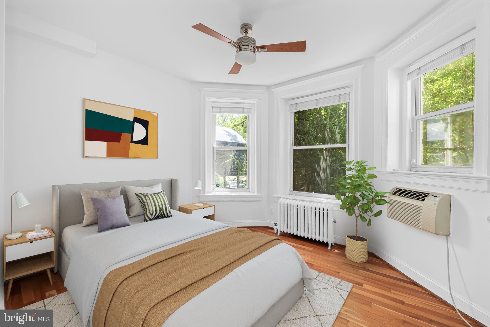 Virtually staged Bedroom 2