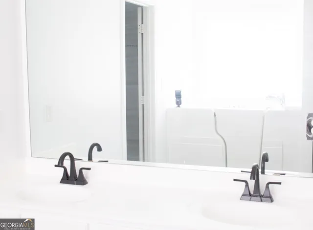 a bathroom with a sink