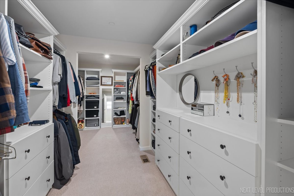 1255 Josiah Road Naperville, IL 60563 - Photo 21 of 39 a view of walk in closet with clothes and shoes