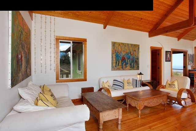 429 Omaopio Road Kula, HI 96790 - Photo 12 of 27 a living room with furniture and wooden floor