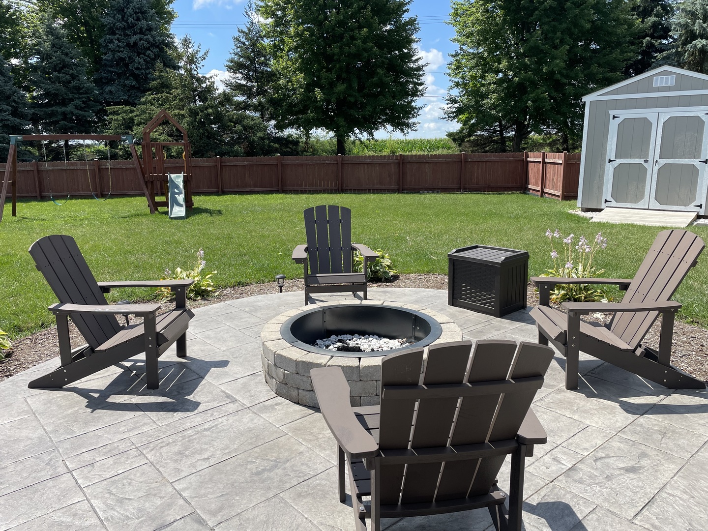 136 Reston Court Sycamore, IL 60178 - Photo 37 of 50 a view of a patio with a yard