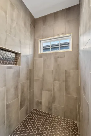 a close view of closet