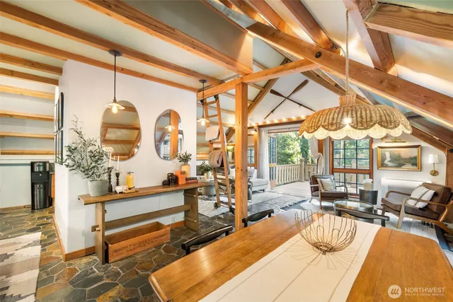 a very nice looking room with a large window