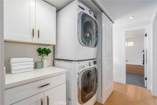 a view of washer and dryer in a utility room