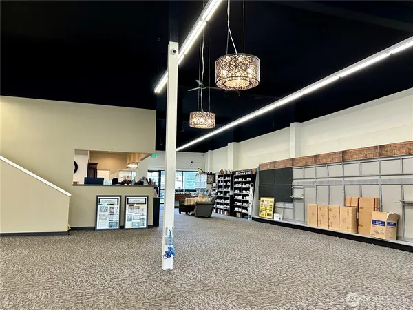 a view of a building from a window