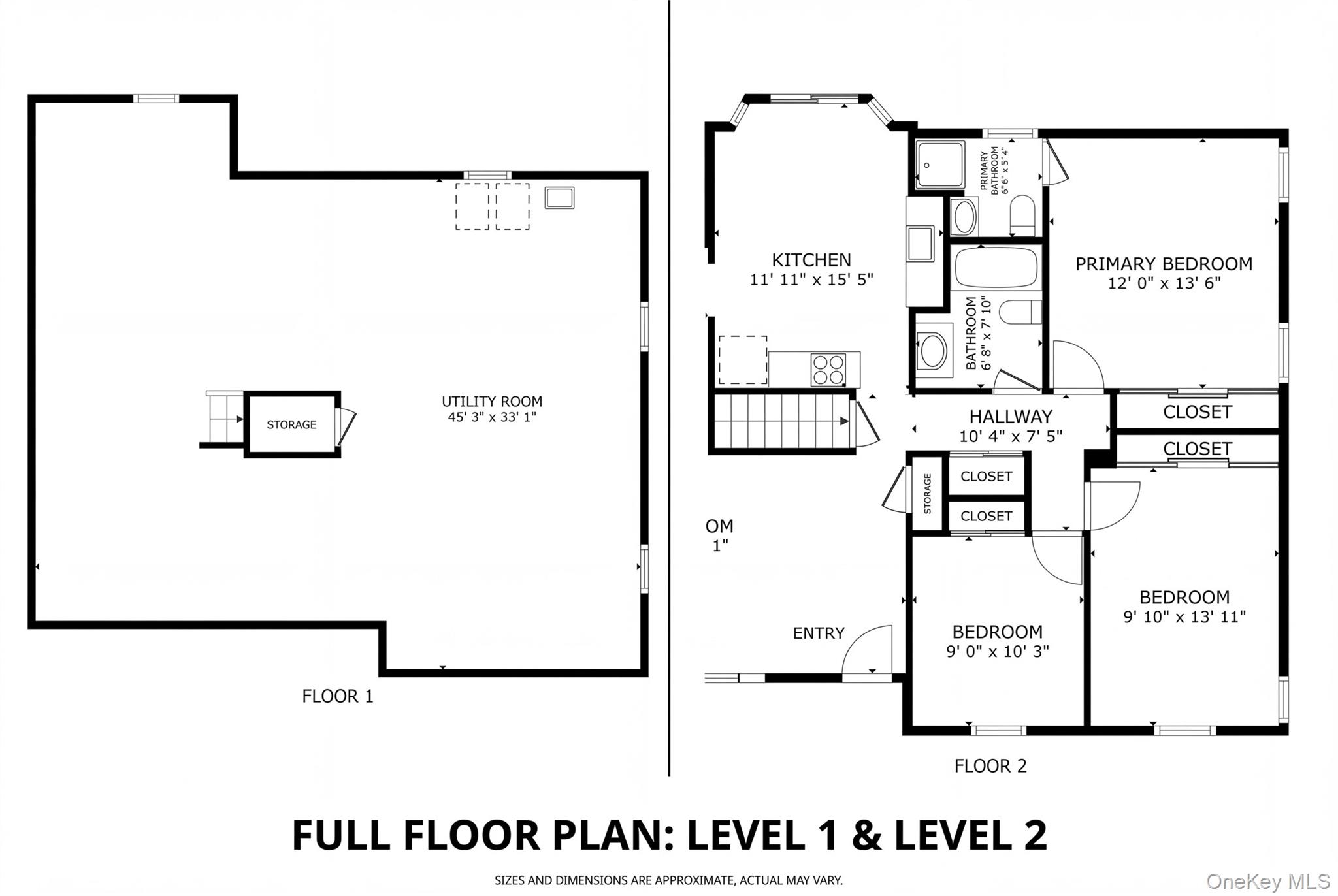 347 Miller Place Road Miller Place, NY 11764 - Photo 29 of 29 Both levels' floor plans featured in one look!