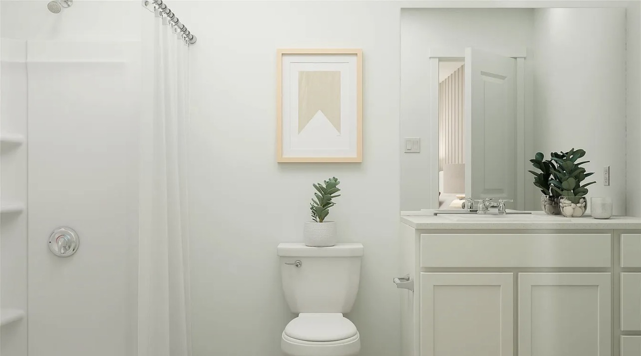 Undisclosed Address Elgin, TX 78621 - Photo 9 of 10 A well-appointed bath with a convenient vanity and integrated shower, offering comfort and functionality.