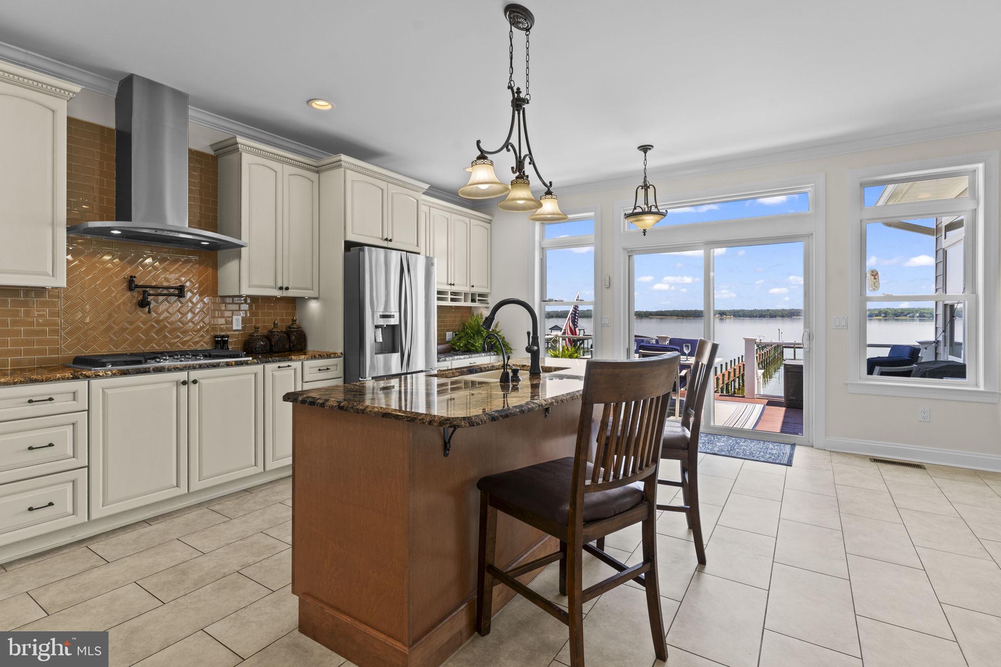 24814 Half Pone Point Road Hollywood, MD 20636 - Photo 15 of 80 Gourmet Kitchen with a View