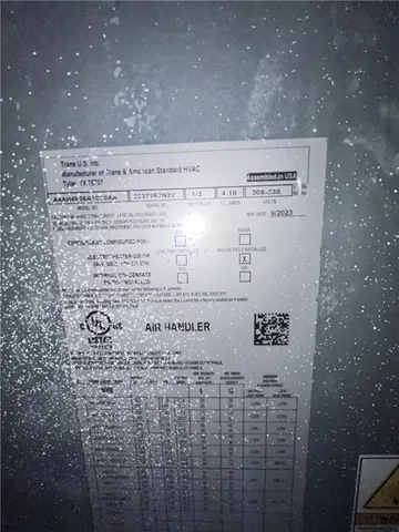 an empty room with storage