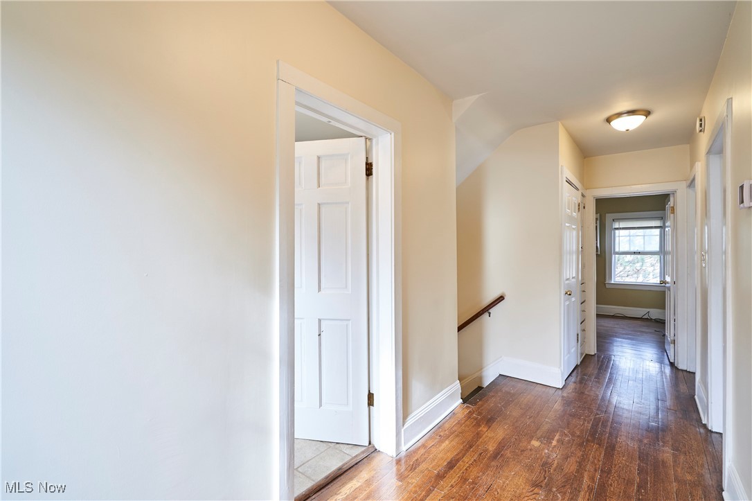 2152 Middlefield Road Cleveland, OH 44106 - Photo 18 of 50 Corridor with dark hardwood / wood-style floors
