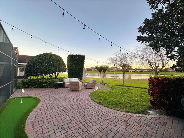 a view of a garden