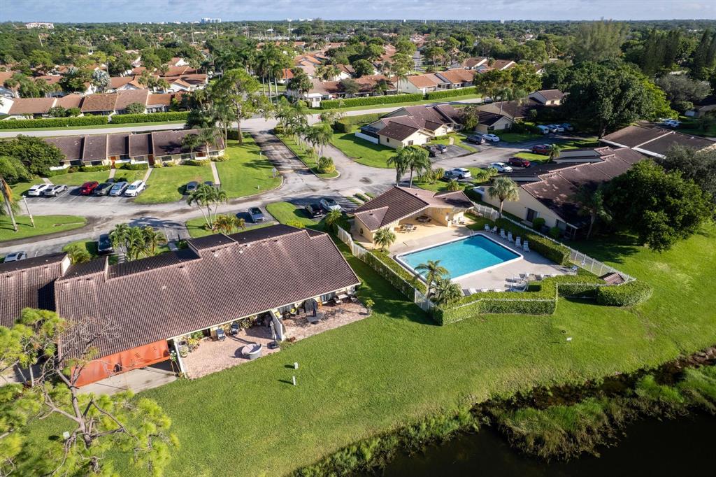 6734 Bridlewood Court, Unit 6734 Boca Raton, FL 33433 - Photo 34 of 42 an aerial view of residential houses with outdoor space and parking