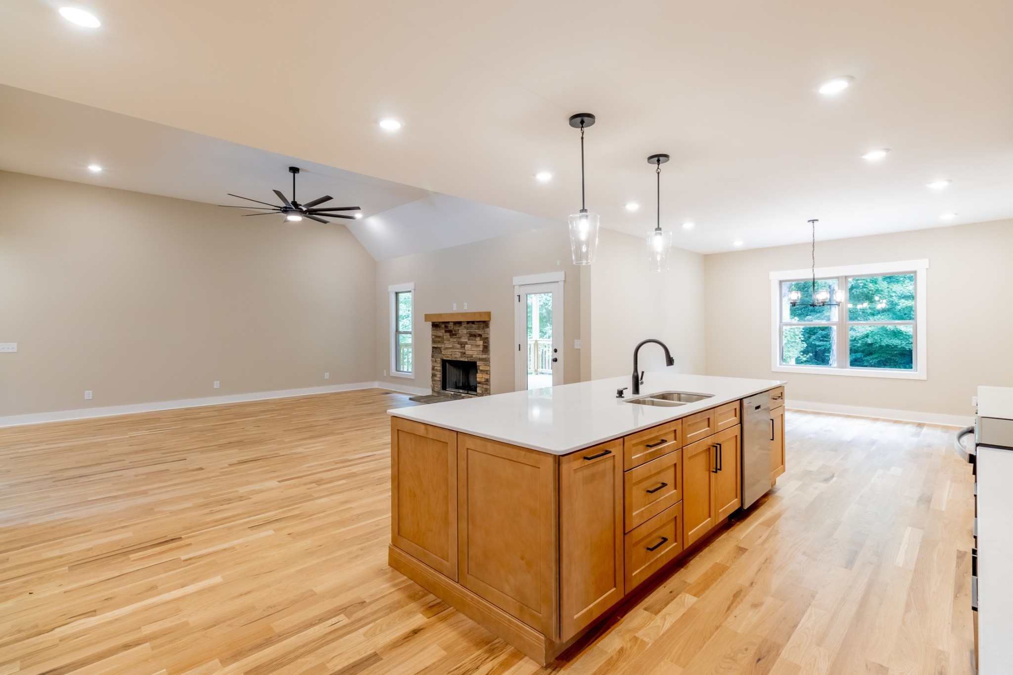 1191 Hangar Road Springfield, TN 37172 - Photo 8 of 25 a view of a kitchen with a sink and wooden floor