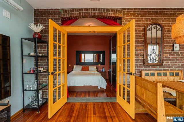 a front view of a house with a balcony