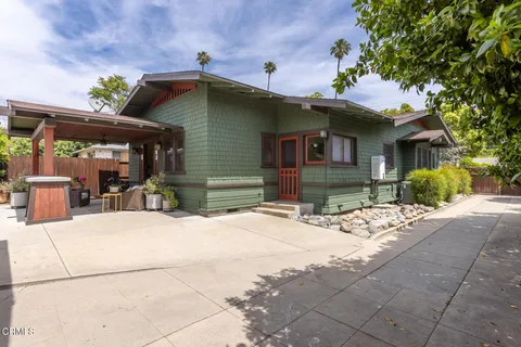 a view of a house with patio
