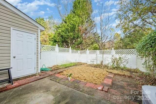 a backyard of a house