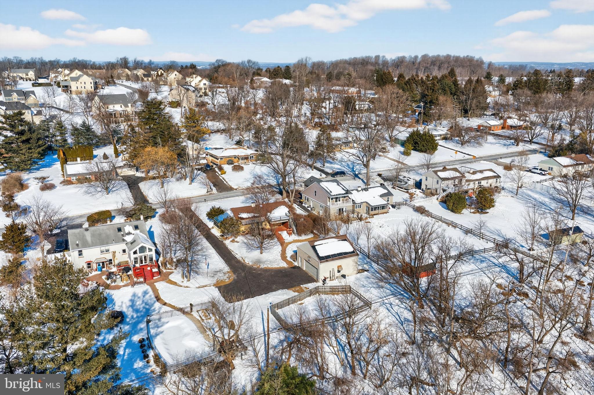 2016 North Trooper Road Norristown, PA 19403 - Photo 51 of 53 Winter's embrace over a serene neighborhood.
