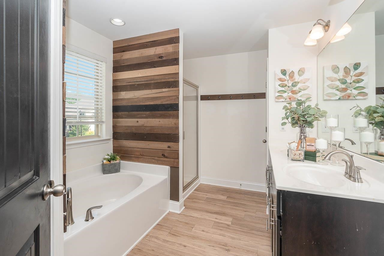 1612 Chestnut Falls Road Wendell, NC 27591 - Photo 13 of 19 LOVELY Owner's Bathroom With Separate Tub! Owner's Bathroom
