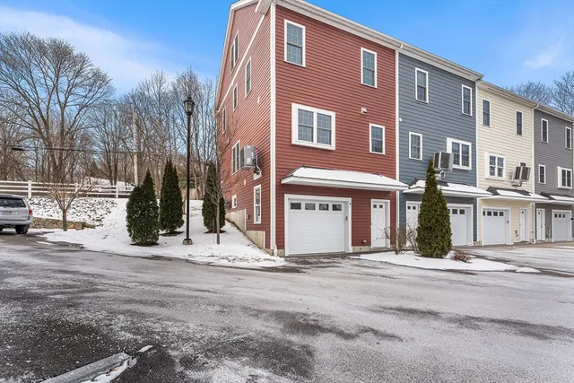 a front view of a building