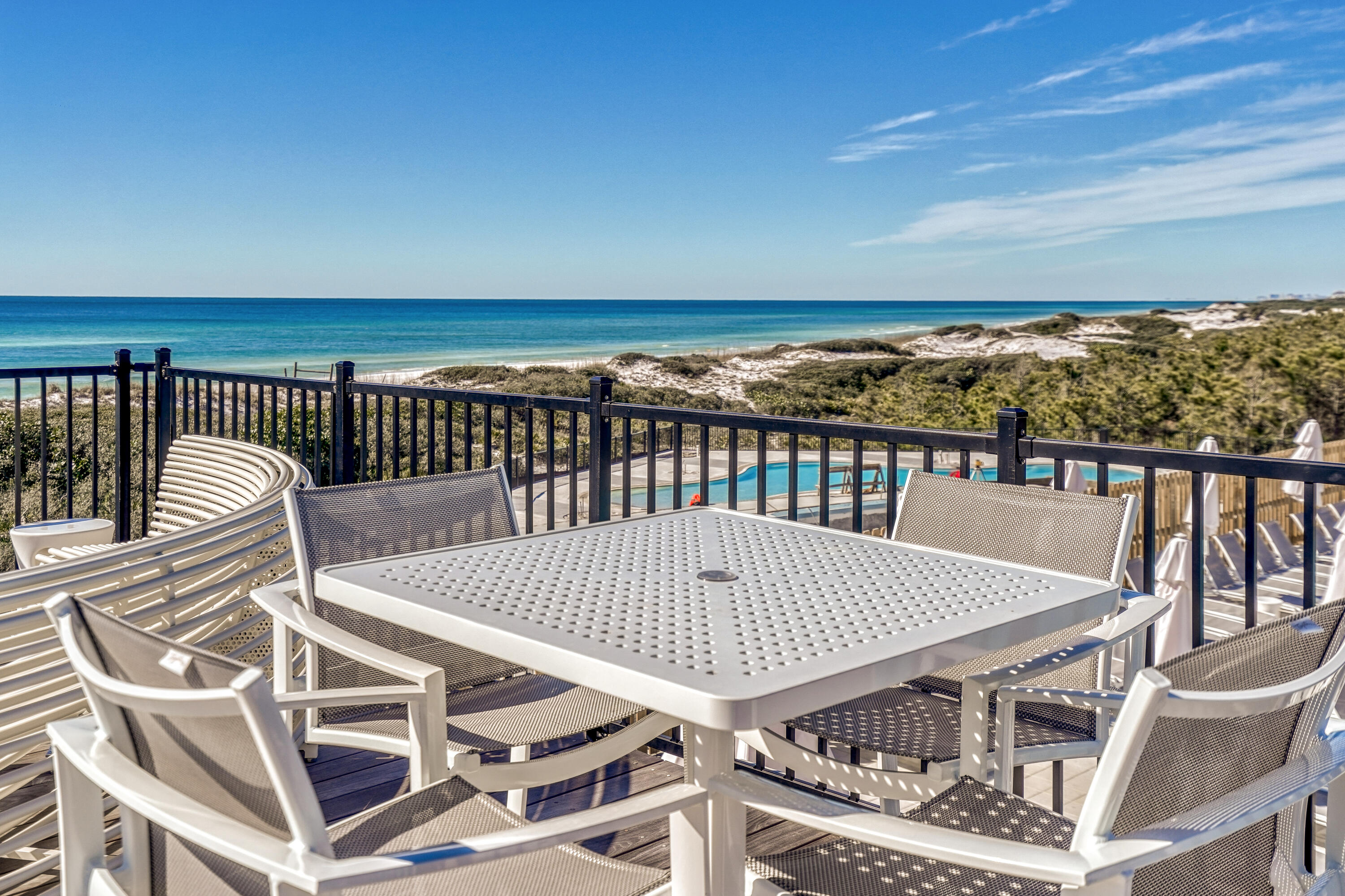 313 East Royal Fern Way Santa Rosa Beach, FL 32459 - Photo 37 of 48 a view of a balcony with furniture