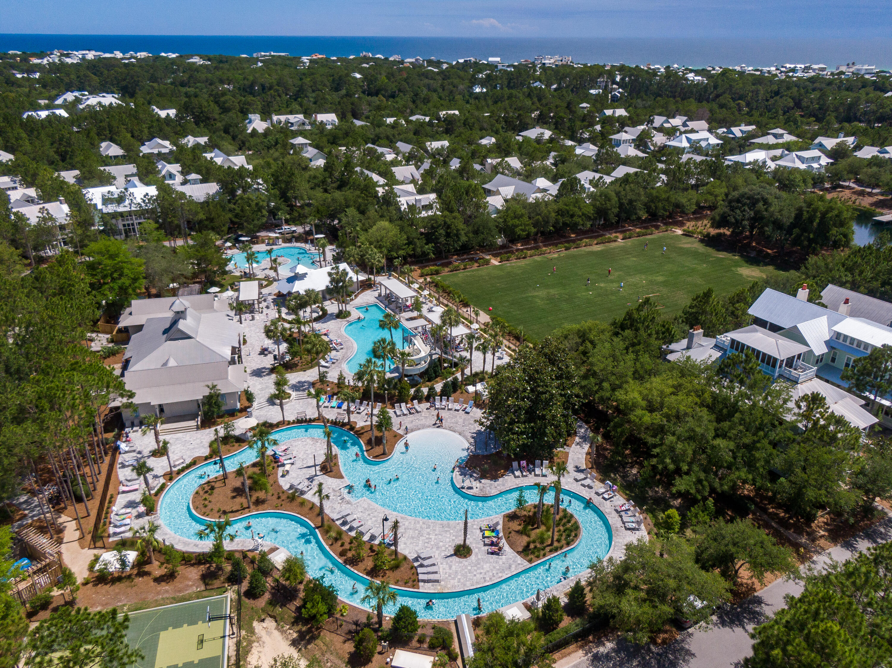 313 East Royal Fern Way Santa Rosa Beach, FL 32459 - Photo 42 of 48 an aerial view of residential houses with outdoor space