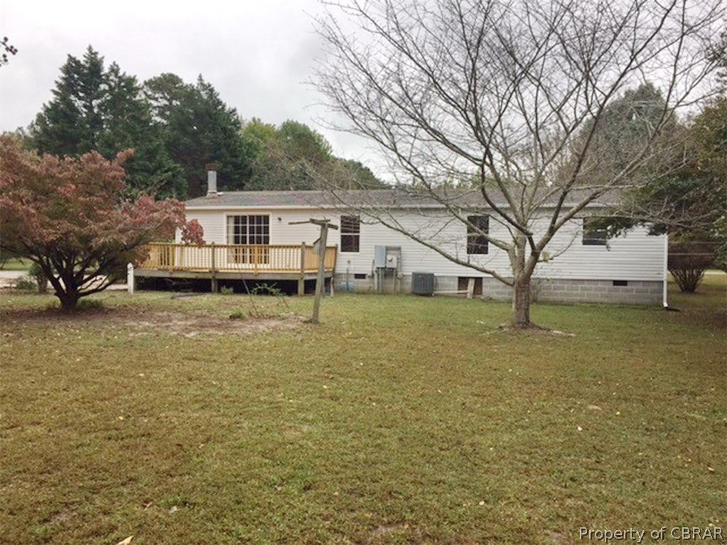 Rear of home