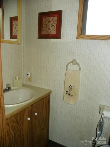 a bathroom with a sink and tub
