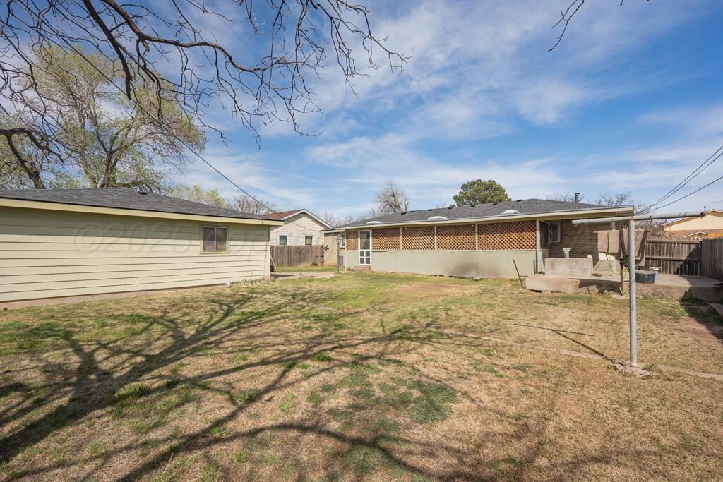 4102 Crockett Street Amarillo, TX 79110 - Photo 18 of 22 backyard 2