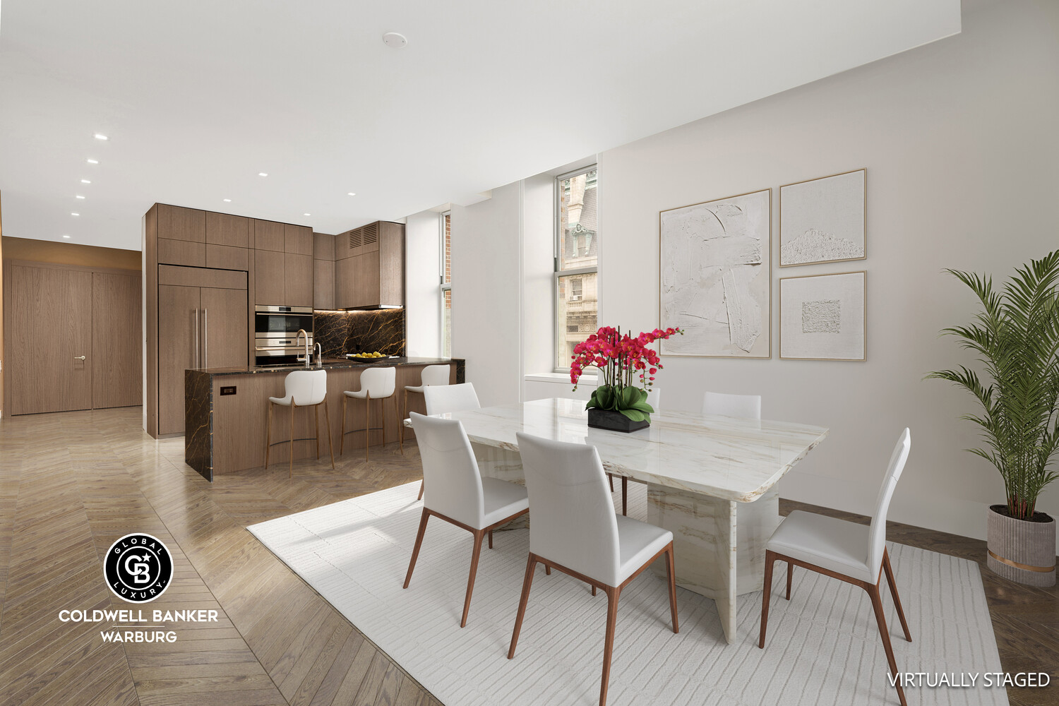 49 Chambers Street, Unit 8A Manhattan, NY 10007 - Photo 2 of 7 a view of a dining room with furniture