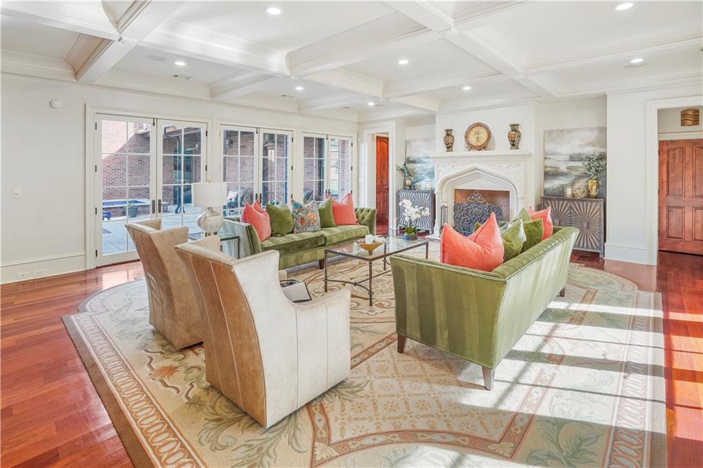 5102 Park Street Covington, GA 30014 - Photo 8 of 97 a living room with furniture and a fireplace