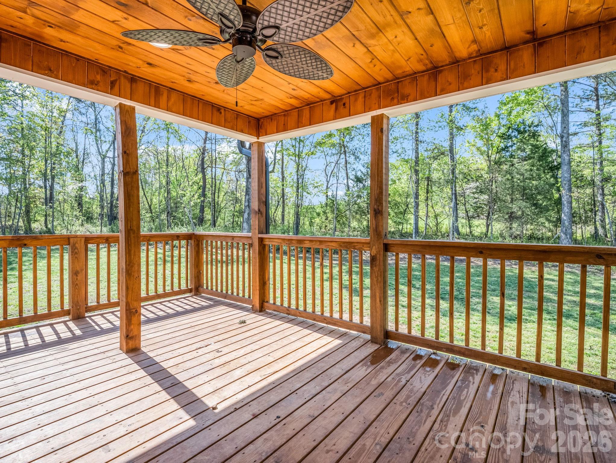 1081 Mt Lebanon Church Road Bostic, NC 28018 - Photo 22 of 47 a view of a wooden deck