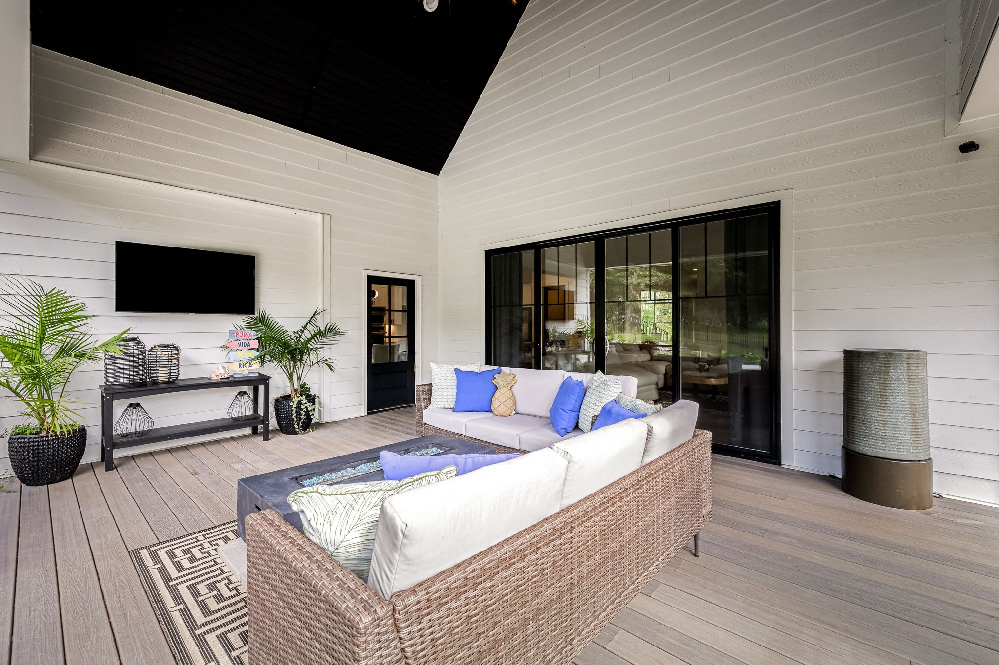 1425 Fuston Hollow Road Auburntown, TN 37016 - Photo 90 of 100 a living room with furniture fireplace and flat screen tv