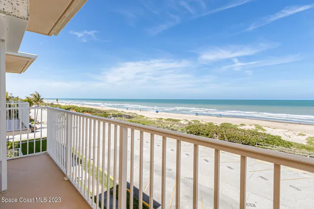 a view of an ocean and beach