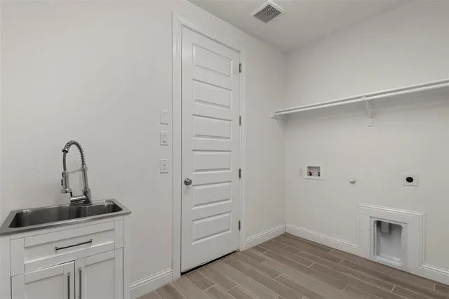 a view of a kitchen with closet