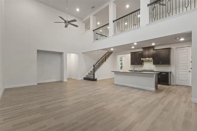 a view of kitchen and microwave