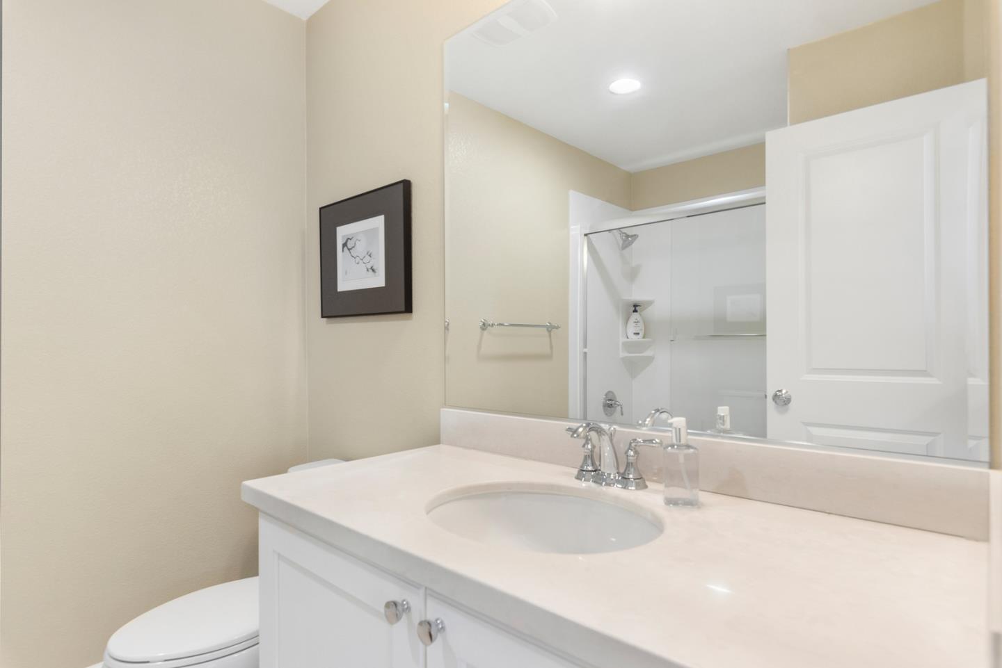 107 Savannah Loop Mountain View, CA 94043 - Photo 22 of 29 a bathroom with a sink a toilet and shower