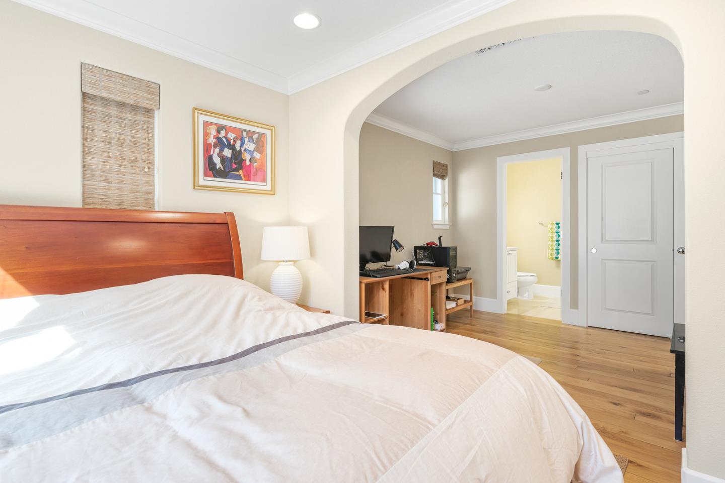 107 Savannah Loop Mountain View, CA 94043 - Photo 27 of 29 a bedroom with a bed and wooden floor