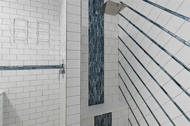 a view of wooden staircase