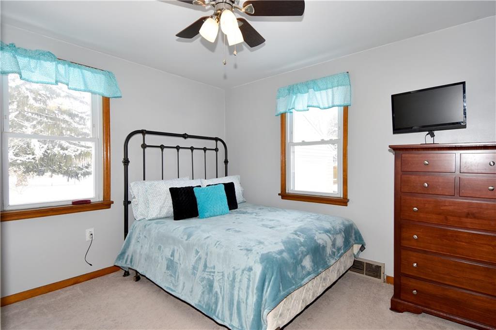 560 Tevebaugh Hollow Road Freedom, PA 15042 - Photo 12 of 23 The large bedroom on the main floor is conveniently located.