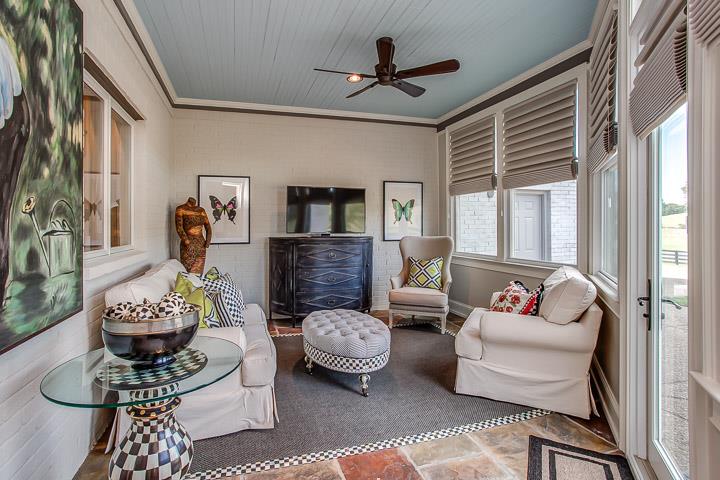 6664 Cross Keys Road College Grove, TN 37046 - Photo 13 of 29 Just off the family rm. is a quaint sunroom w/exposed brick, tile floor & oh so cozy!