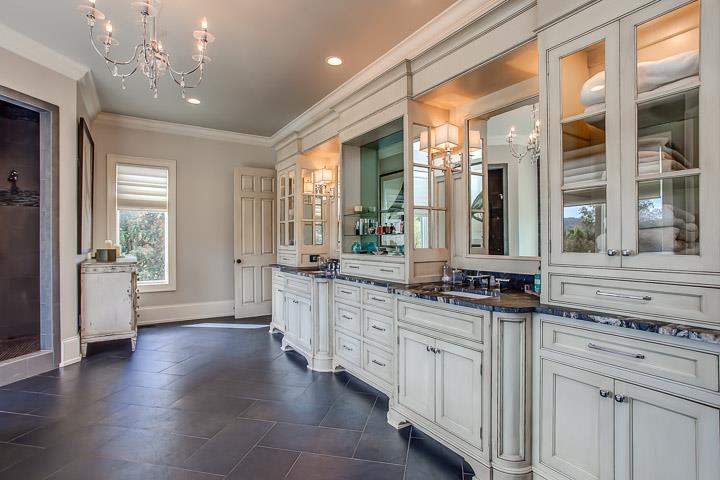 6664 Cross Keys Road College Grove, TN 37046 - Photo 16 of 29 Such a peaceful master bath, very spacious w/large tiled shower, soaking tub, water closet, & large double vanity w/storage galore!
