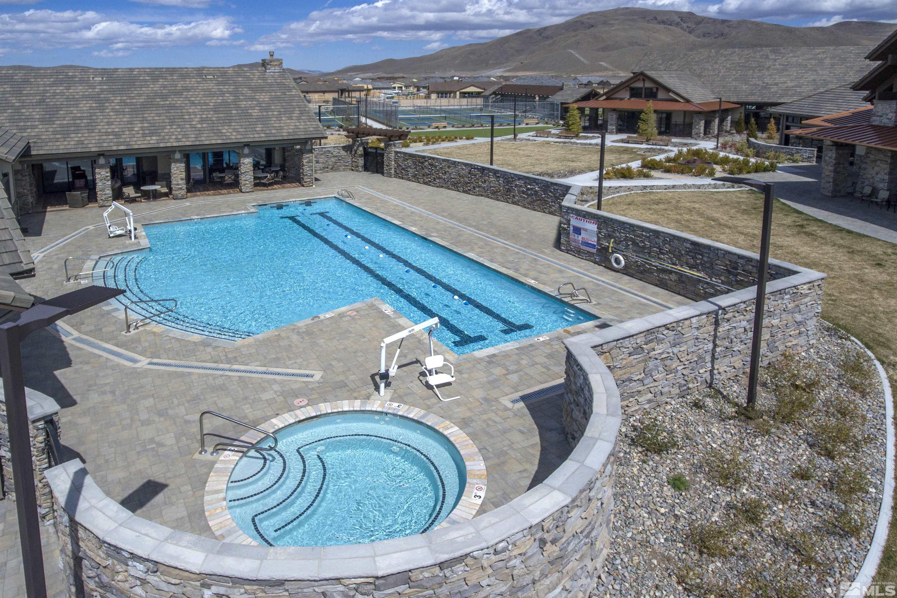 9805 Shadowless Trail Reno, NV 89521 - Photo 32 of 33 swimming pool view with a seating space