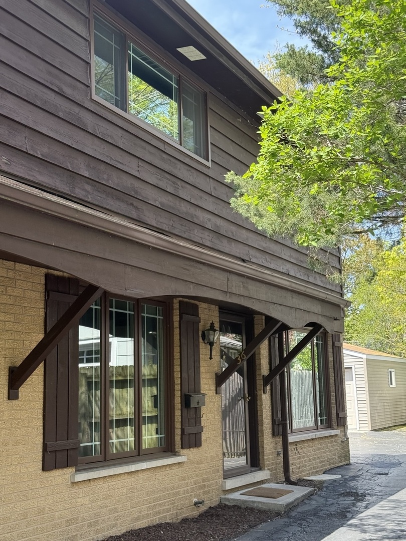 a view of a house with a entryway