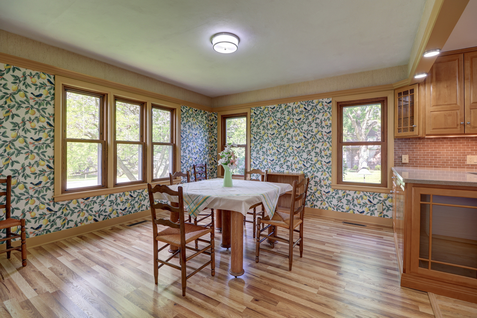 313 West 2nd Street Prophetstown, IL 61277 - Photo 6 of 22 a view of a dining room with furniture window and wooden floor