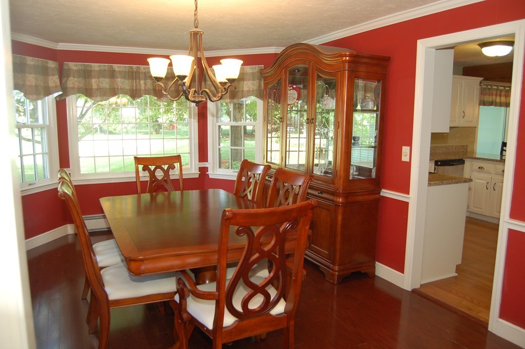 6 Schofield Road Hopkinton, MA 01748 - Photo 7 of 30 a dining room with furniture large windows and wooden floor