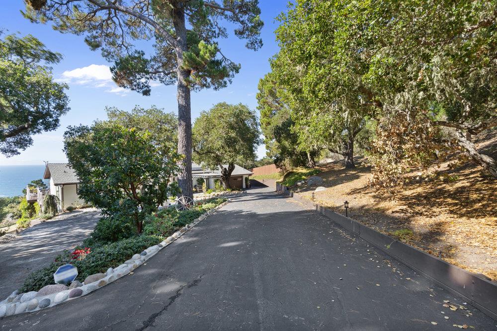 15 Mentone Road Carmel, CA 93923 - Photo 38 of 56 a view of a road with plants and trees