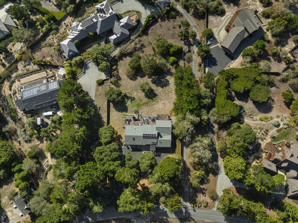 15 Mentone Road Carmel, CA 93923 - Photo 40 of 56 an aerial view of a house with a yard