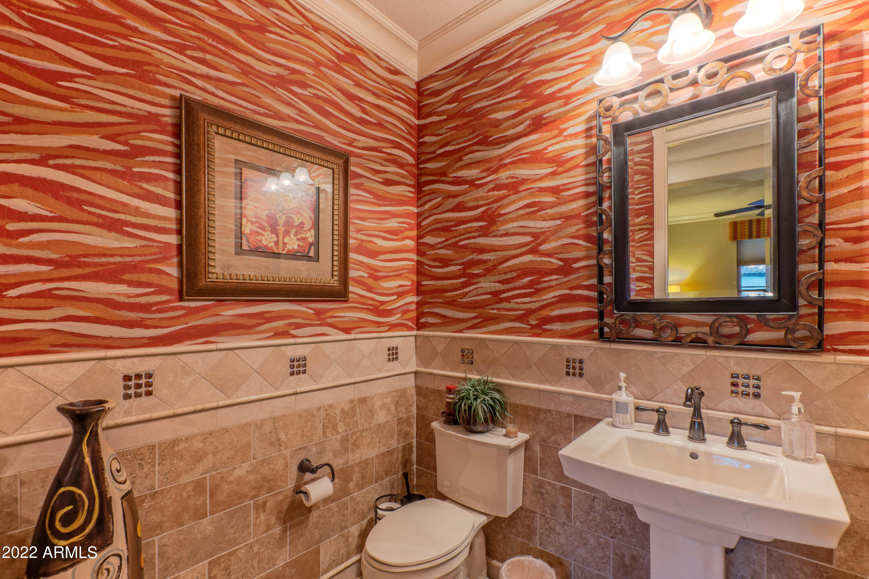 16492 West Berkeley Road Goodyear, AZ 85395 - Photo 10 of 29 Powder room with tiled wall